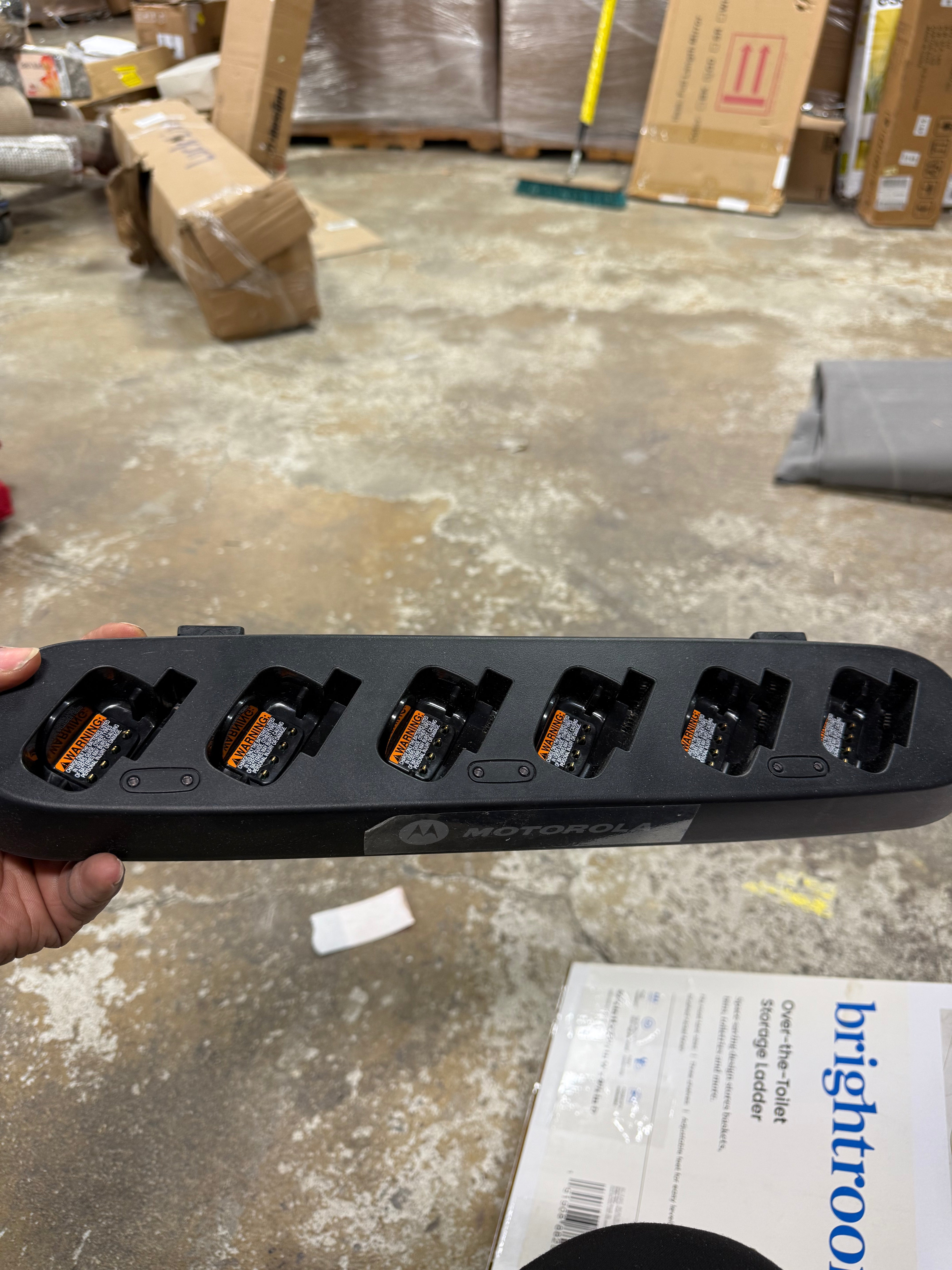 6 Slot Charging Station for Motorola CLS, Black