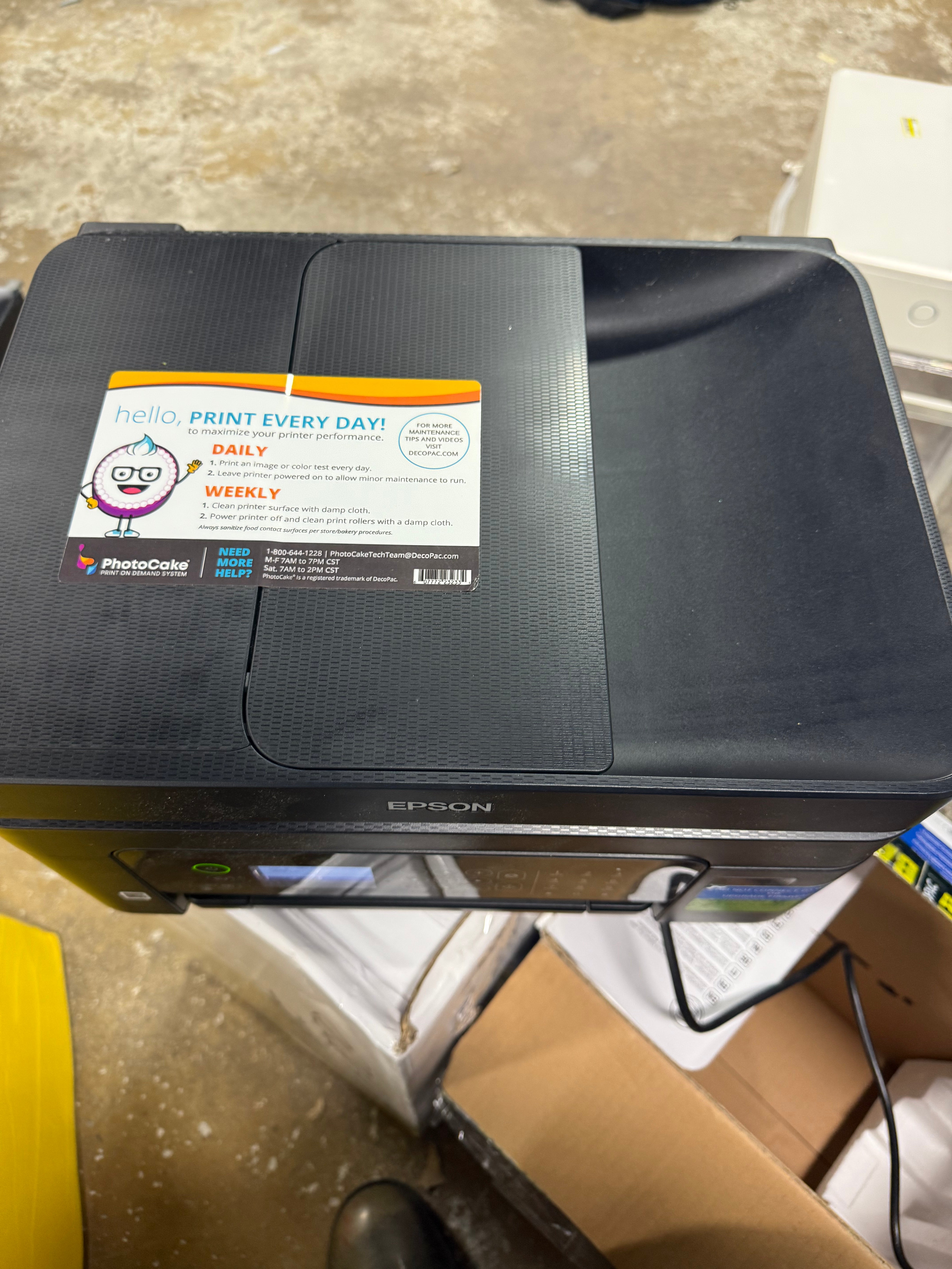 Wireless Color Inkjet All-in-One Printer, Copier, Scanner - Black:  Document Compatible