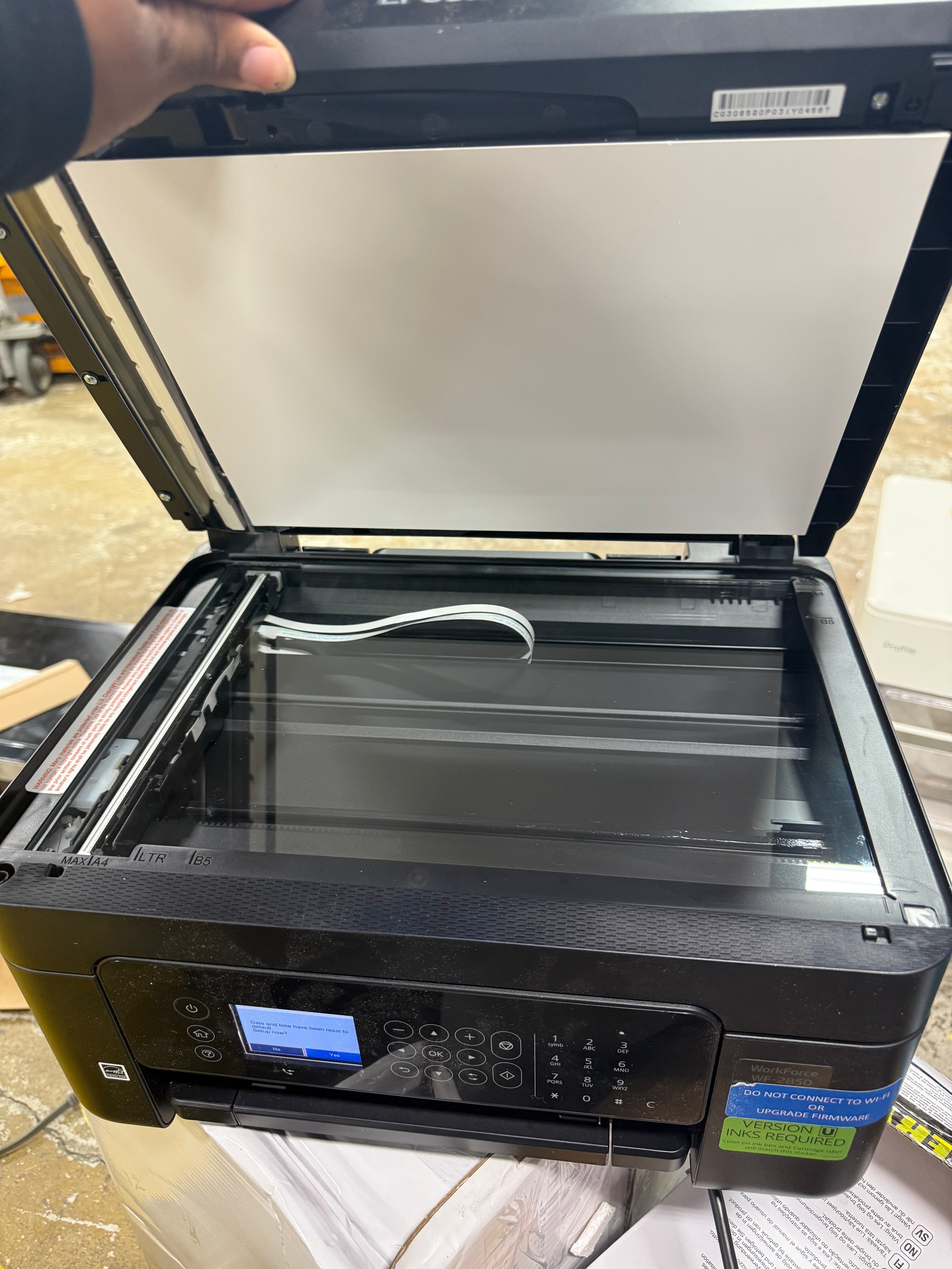 Wireless Color Inkjet All-in-One Printer, Copier, Scanner - Black:  Document Compatible