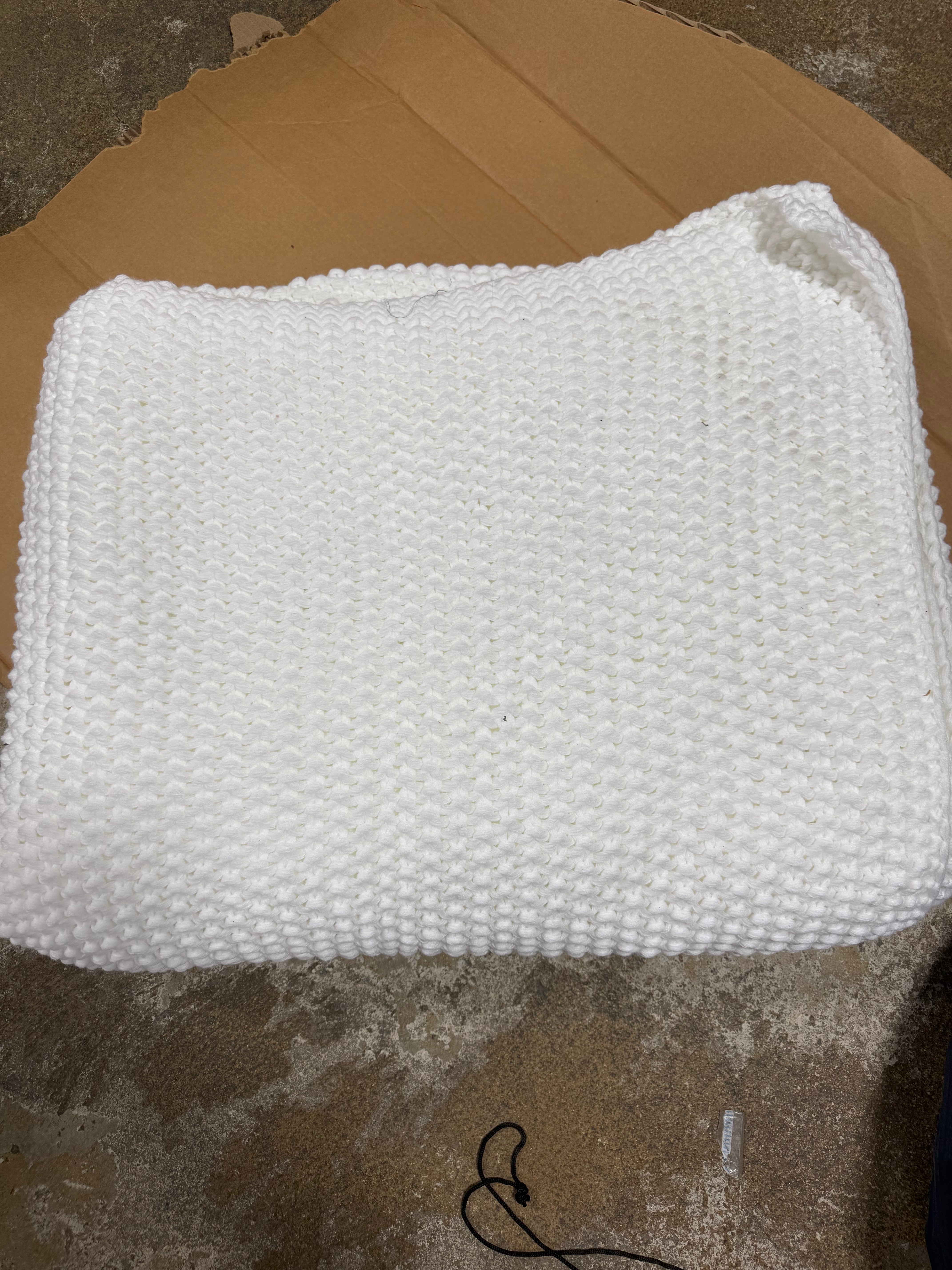 Chunky Knit Bed Blanket - King