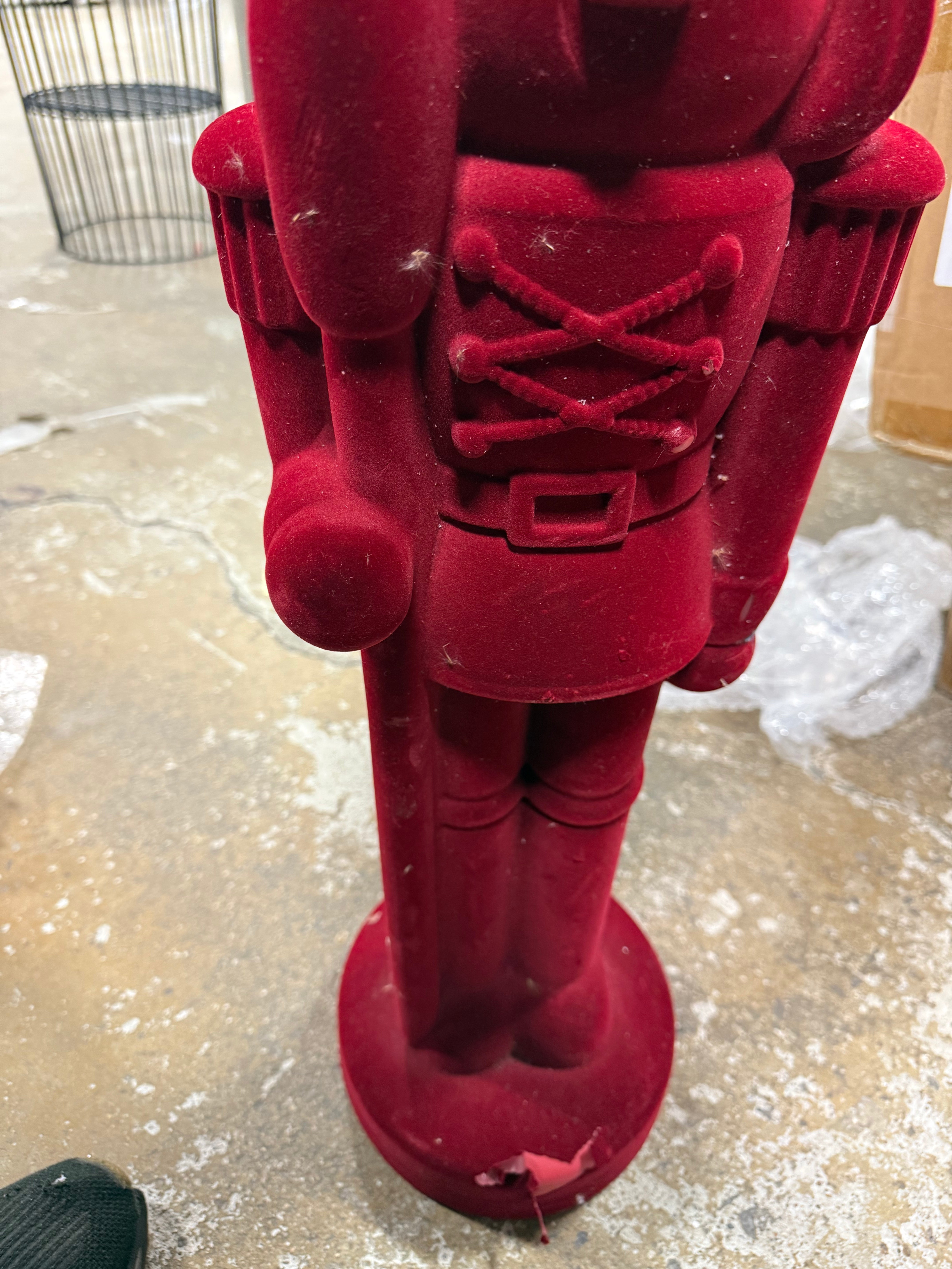 Christmas Flocked Nutcracker