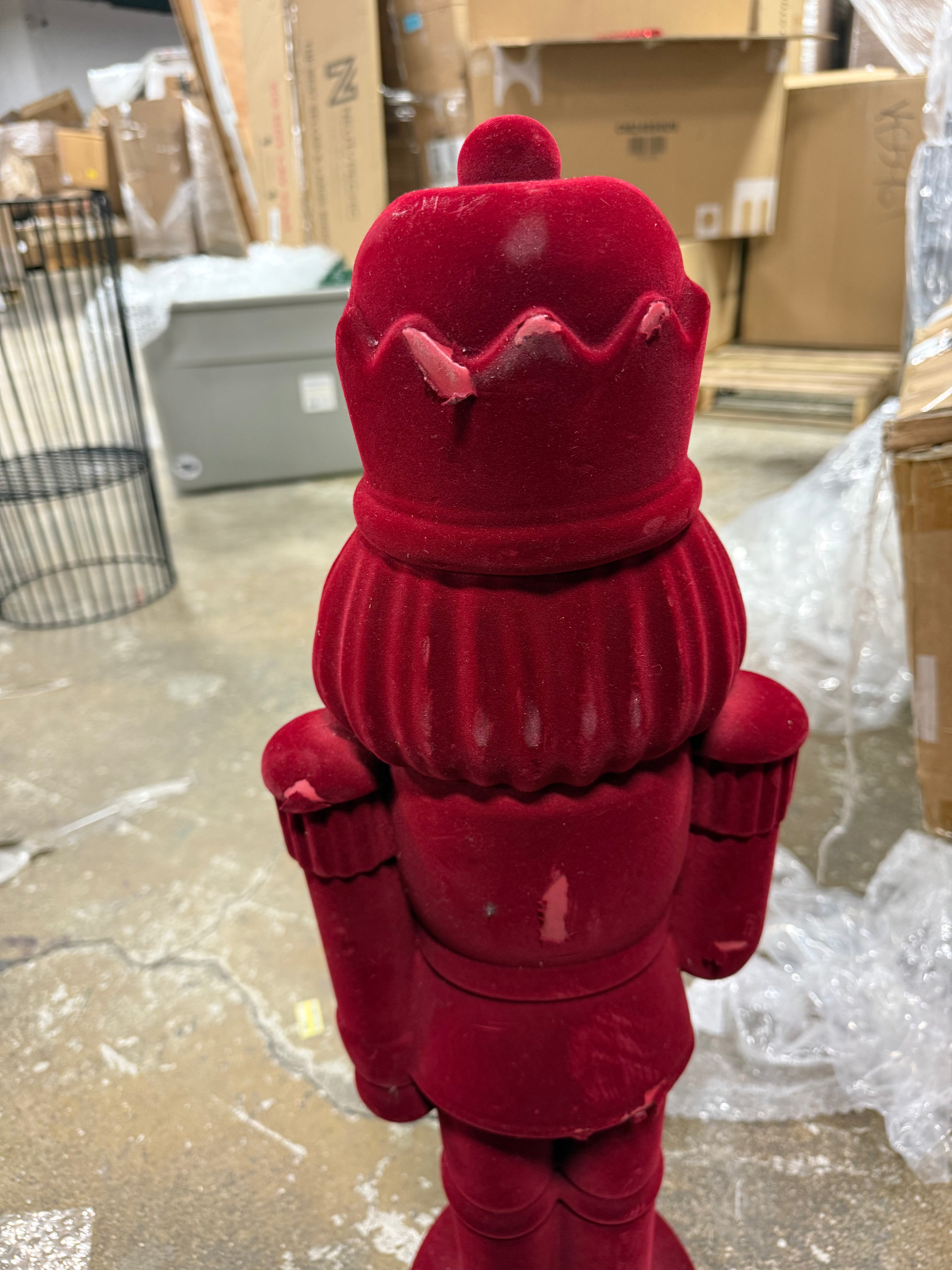 Christmas Flocked Nutcracker