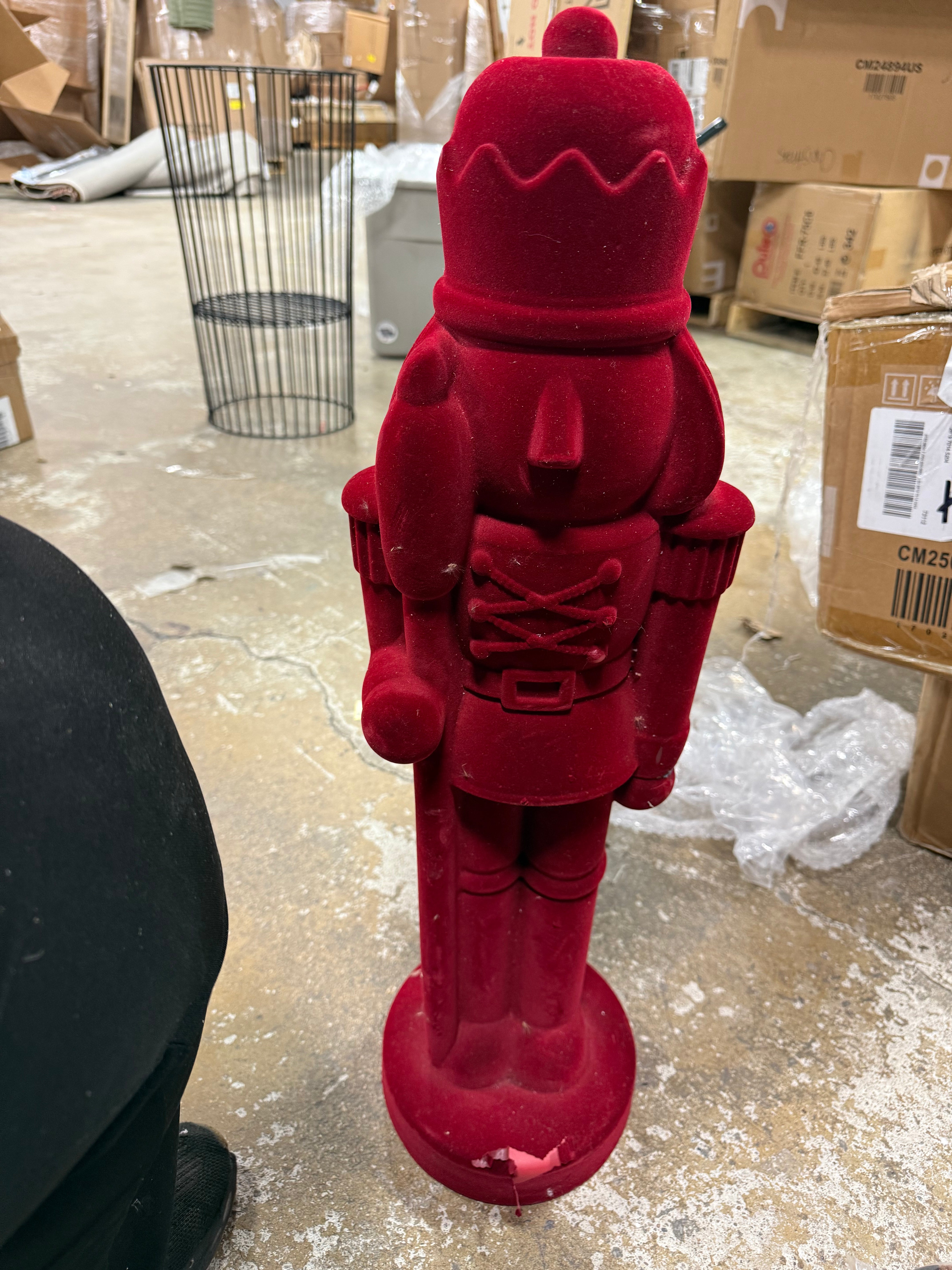 Christmas Flocked Nutcracker