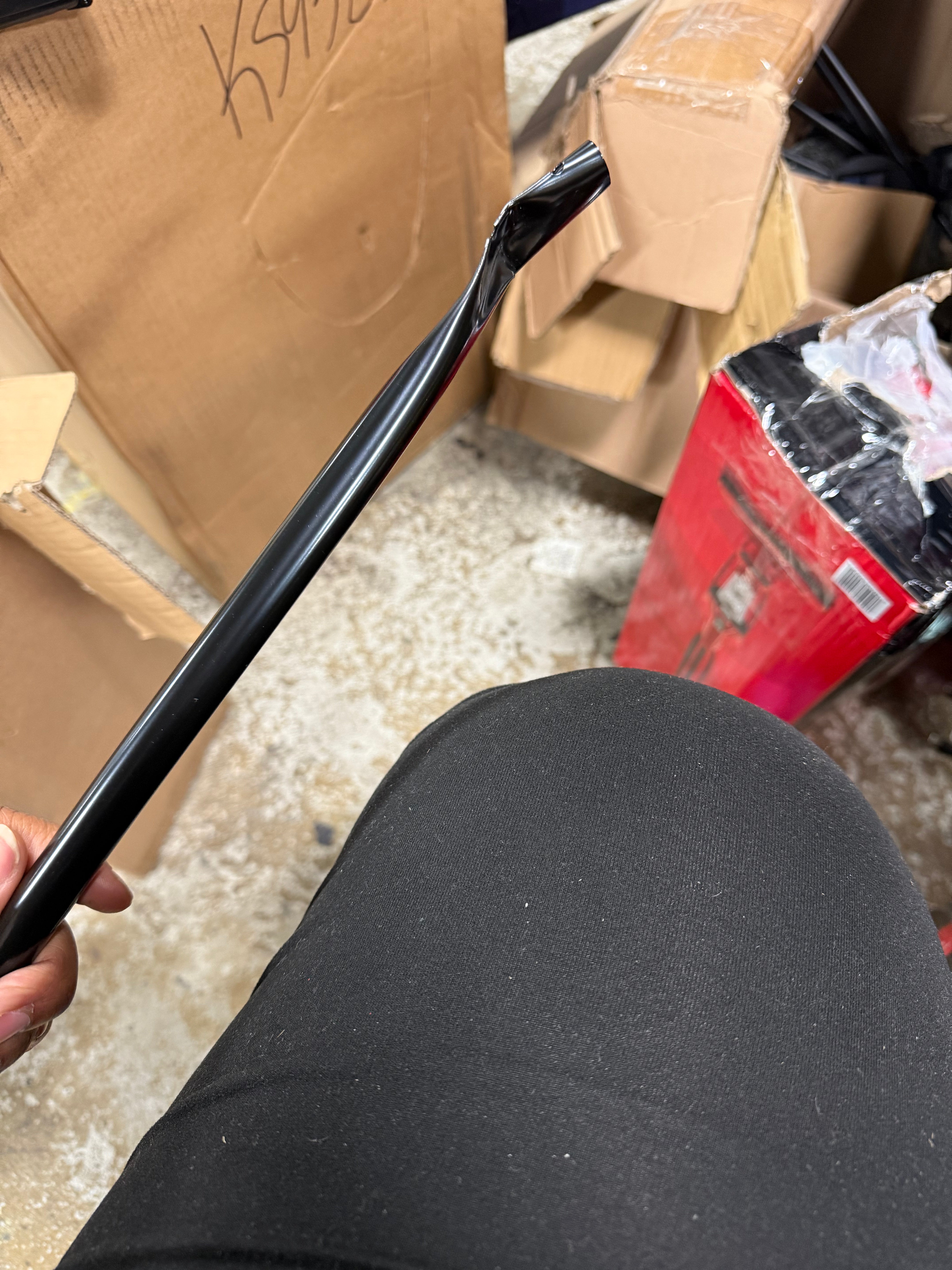 Vibe 3-in-1 Corded Stick Vacuum Cleaner with Removable Hand Held Vacuum: Lightweight, Bagless, Red