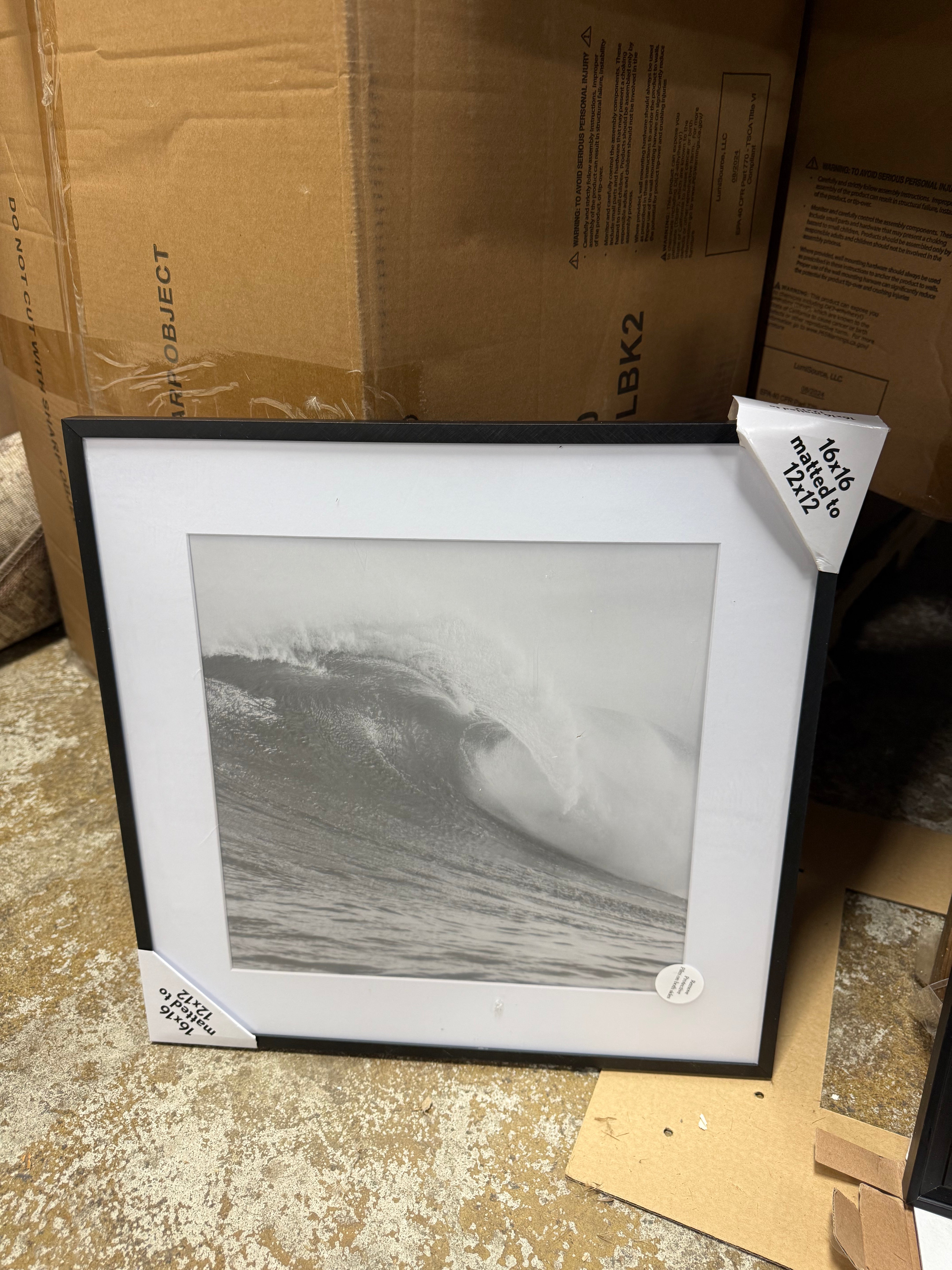 Elevated Aluminum Poster Frame Black