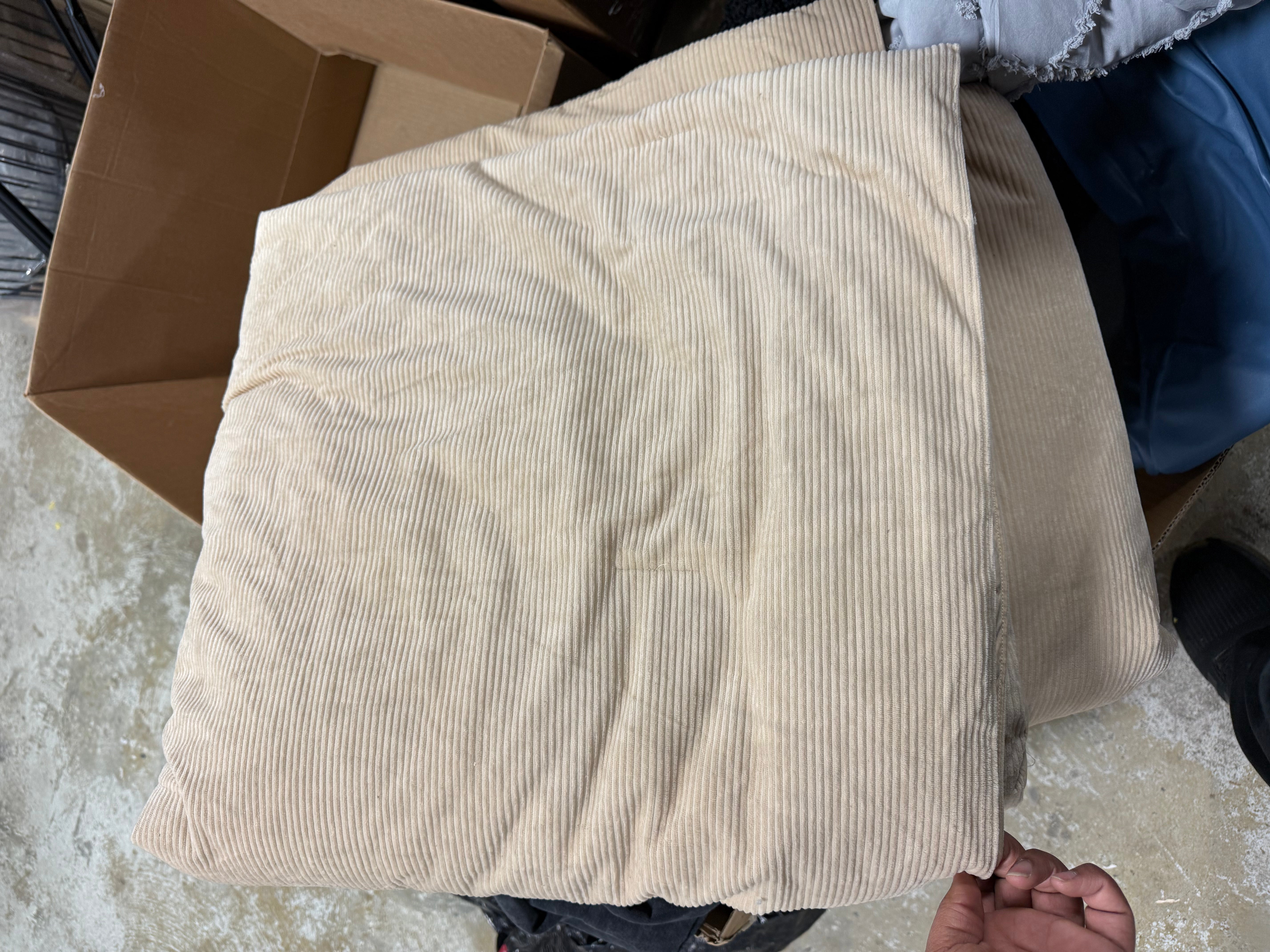 Terracotta Corduroy Comforter for Adults and Teens, Full/Queen