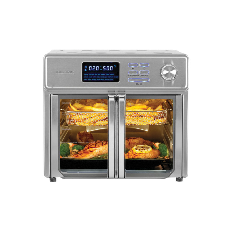 MAXX 26 Quart Digital Air Fryer Oven with 5 Accessories and Quiet Mode