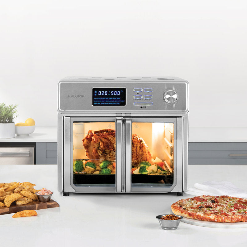 MAXX 26 Quart Digital Air Fryer Oven with 5 Accessories and Quiet Mode
