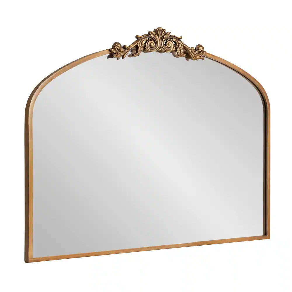 Kate and Laurel Arendahl Traditional Baroque Arch Wall Mirror - Gold ...