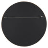 Round Wood Wall Mirror