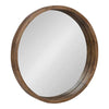 Round Wood Wall Mirror