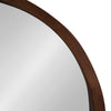 Round Wood Wall Mirror