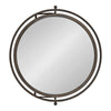 Baron Rustic Pivot Mirror, Raw Iron