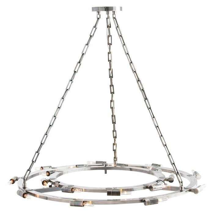 Arteriors Kaylor 18 - Light Dimmable Wagon Wheel Chandelier