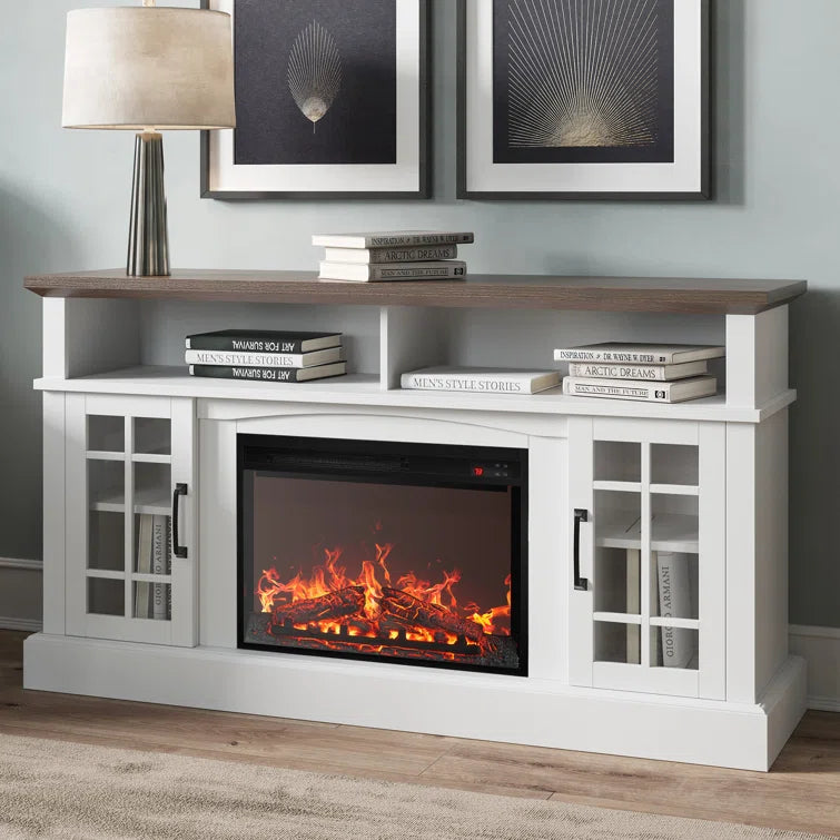 White/Brown Kehaulani Media Console TV Stands