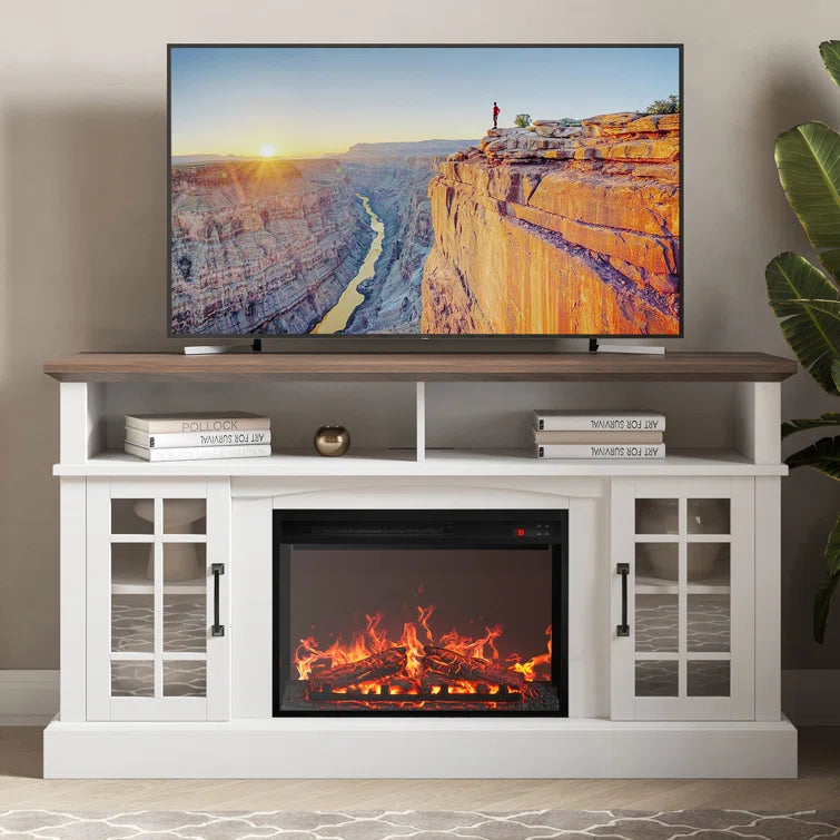 White/Brown Kehaulani Media Console TV Stands