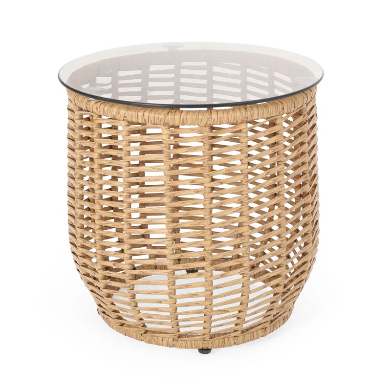Kemmer Glass Top End Table SHOWROOM ITEM