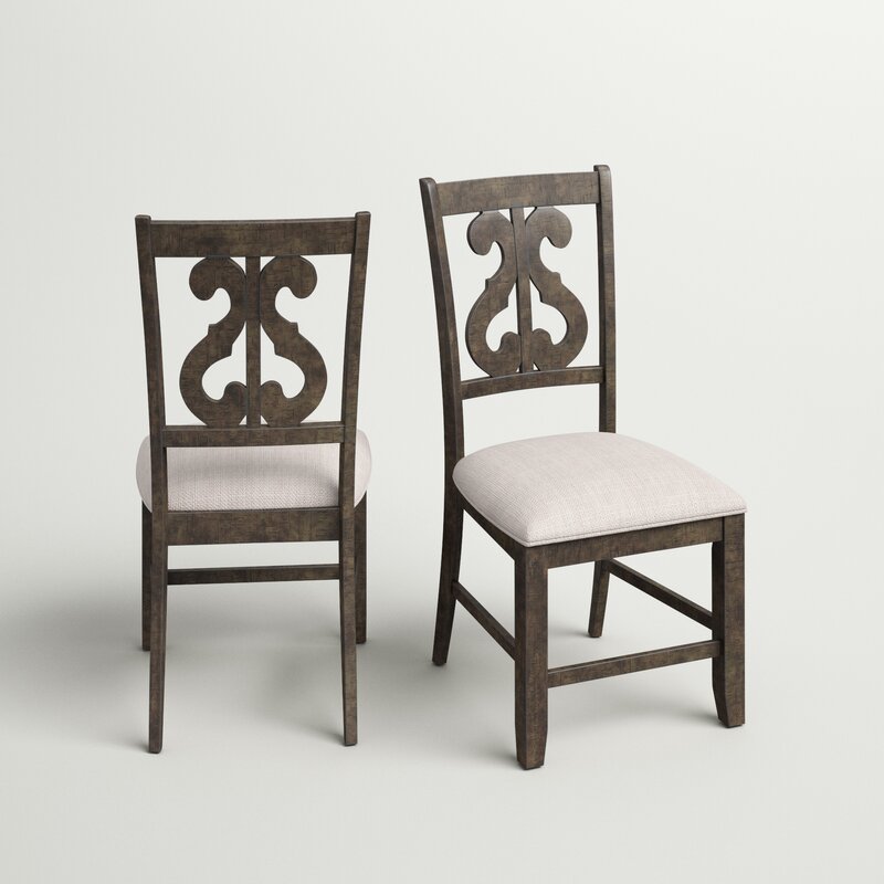 Smokey Walnut Kenworthy Queen Anne Back Side Chair (Set of 2)