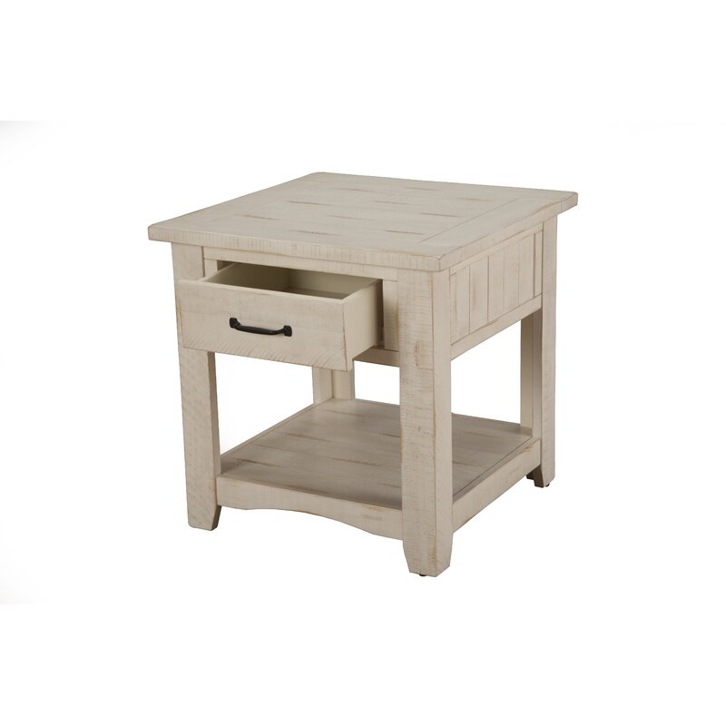 Kinsella end store table with storage