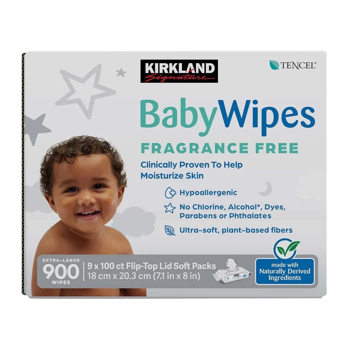 Baby Wipes Fragrance Free 900 Count