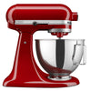Deluxe 4.5 Stand Mixer, Empire Red with Flat Beater, Dough Hook, Whip