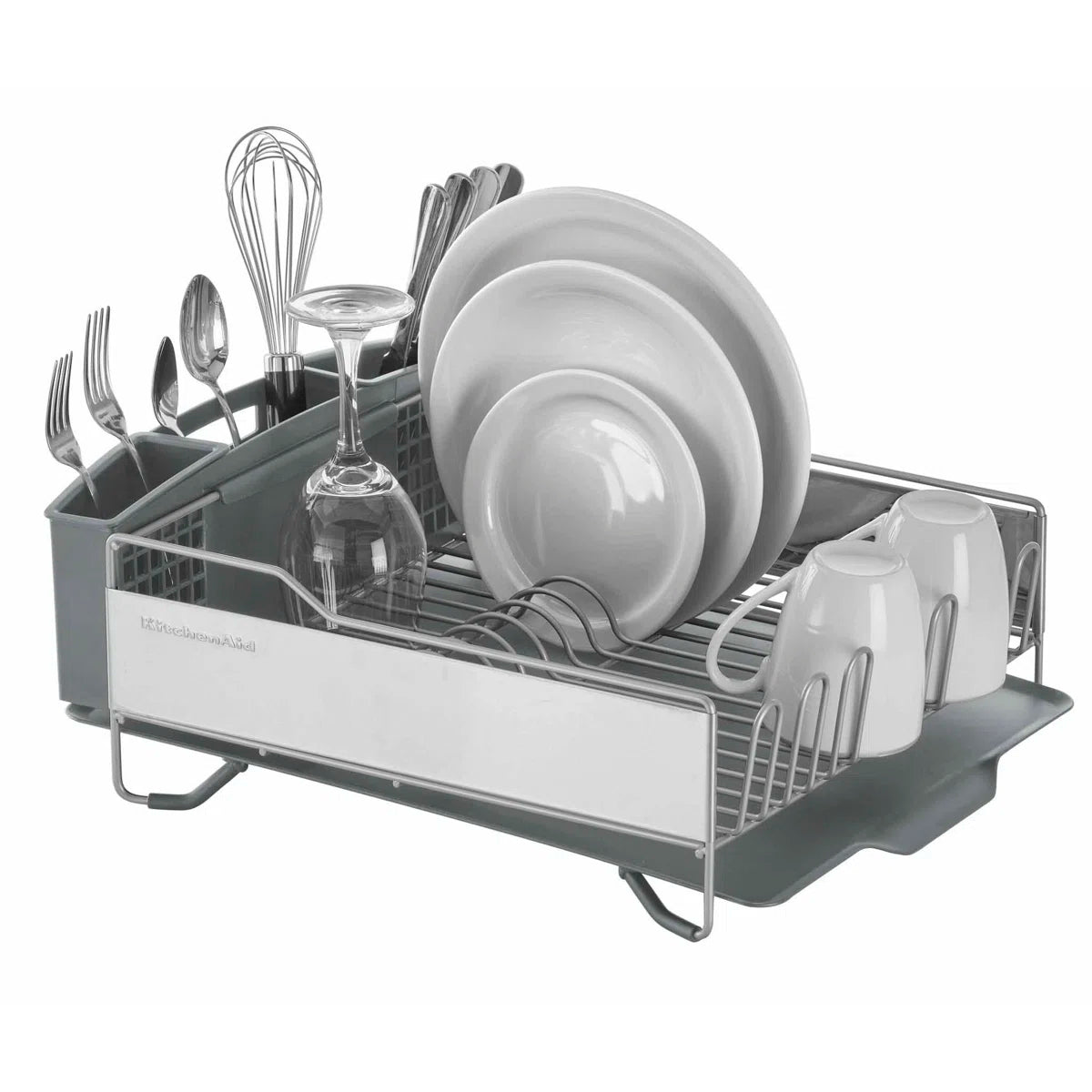 Full Size Dish Rack, Light Grey