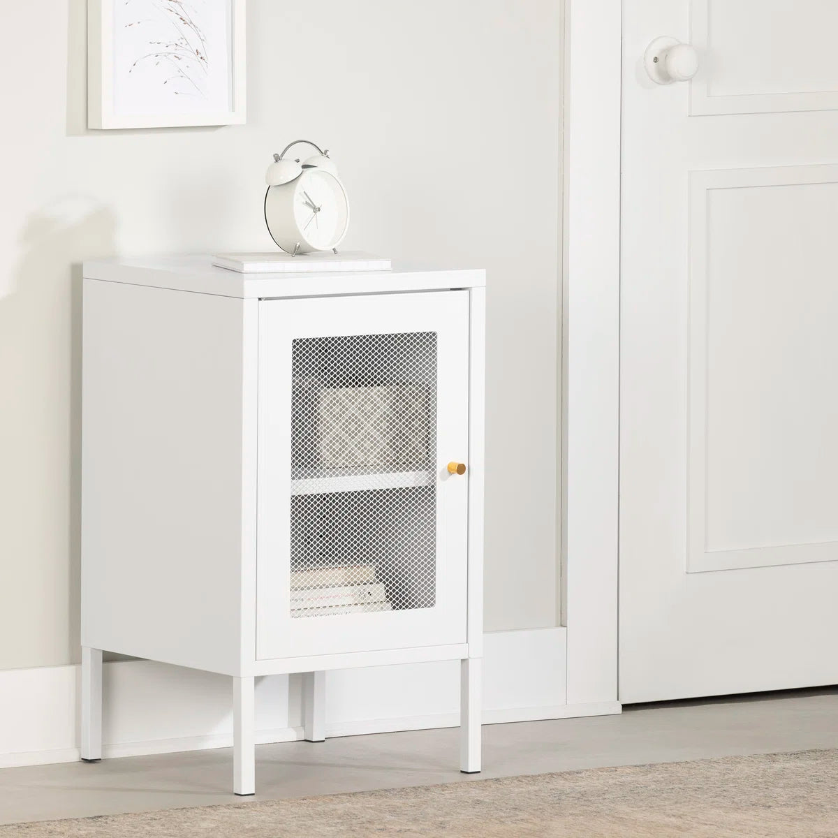 (Set of 2) Kodali Nightstand - White SHOWROOM ITEM