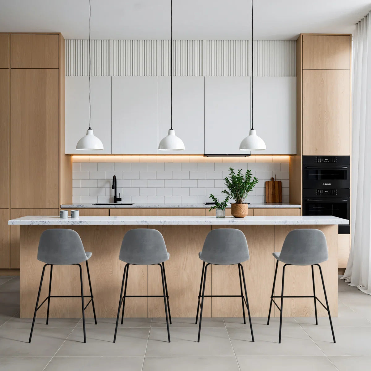 Upholstered Bar & Counter Stool (Set of 2)