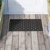 Krull Non-Slip Geometric Outdoor Doormat, Rectangle 1'5