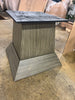 Elements International Collins Dining Table in Weathered Gray - TABLE BASE ONLY