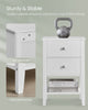 VASAGLE Bamboo Nightstands 1-Piece