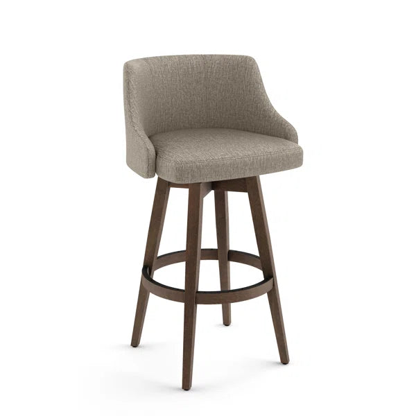 Beige / Brown Laurene Swivel Counter Stool