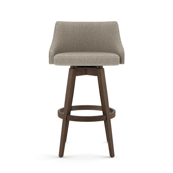 Beige / Brown Laurene Swivel Counter Stool