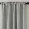 Leming Polyester Burlap Blackout Curtains Set of 2