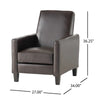 Faux Leather Recliner