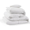 White Goose Feather Down Comforter - King - Medium weight