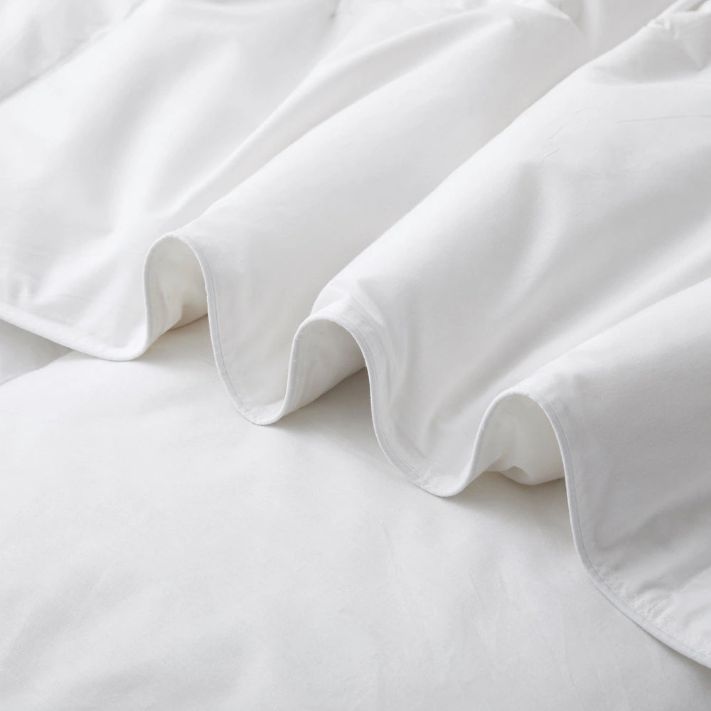 White Goose Feather Down Comforter - King - Medium weight