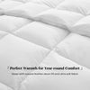 White Goose Down Duvet Comforter - Queen/Full - White All-season warmth