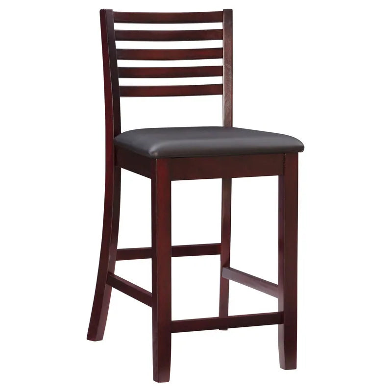 Piedmont Espresso Ladder Back Counter Stool