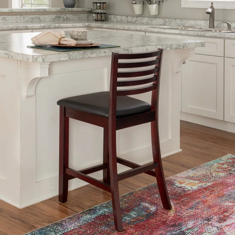 Piedmont Espresso Ladder Back Counter Stool