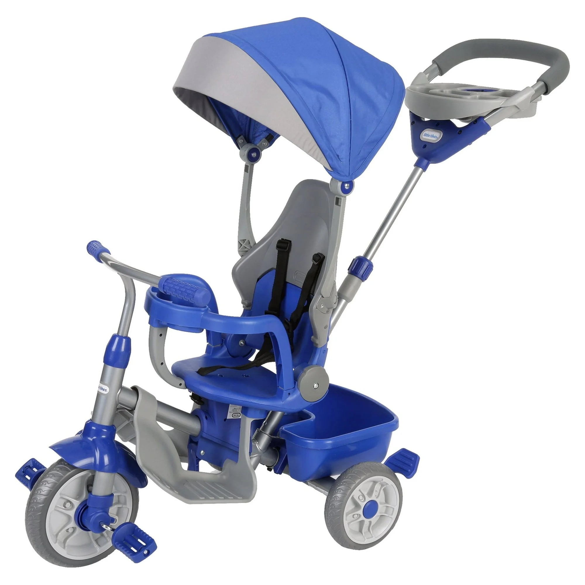 Perfect Fit 4-in-1 Trike, Convertible Tricycle, Ages 9 Months to 3 Years, Blue