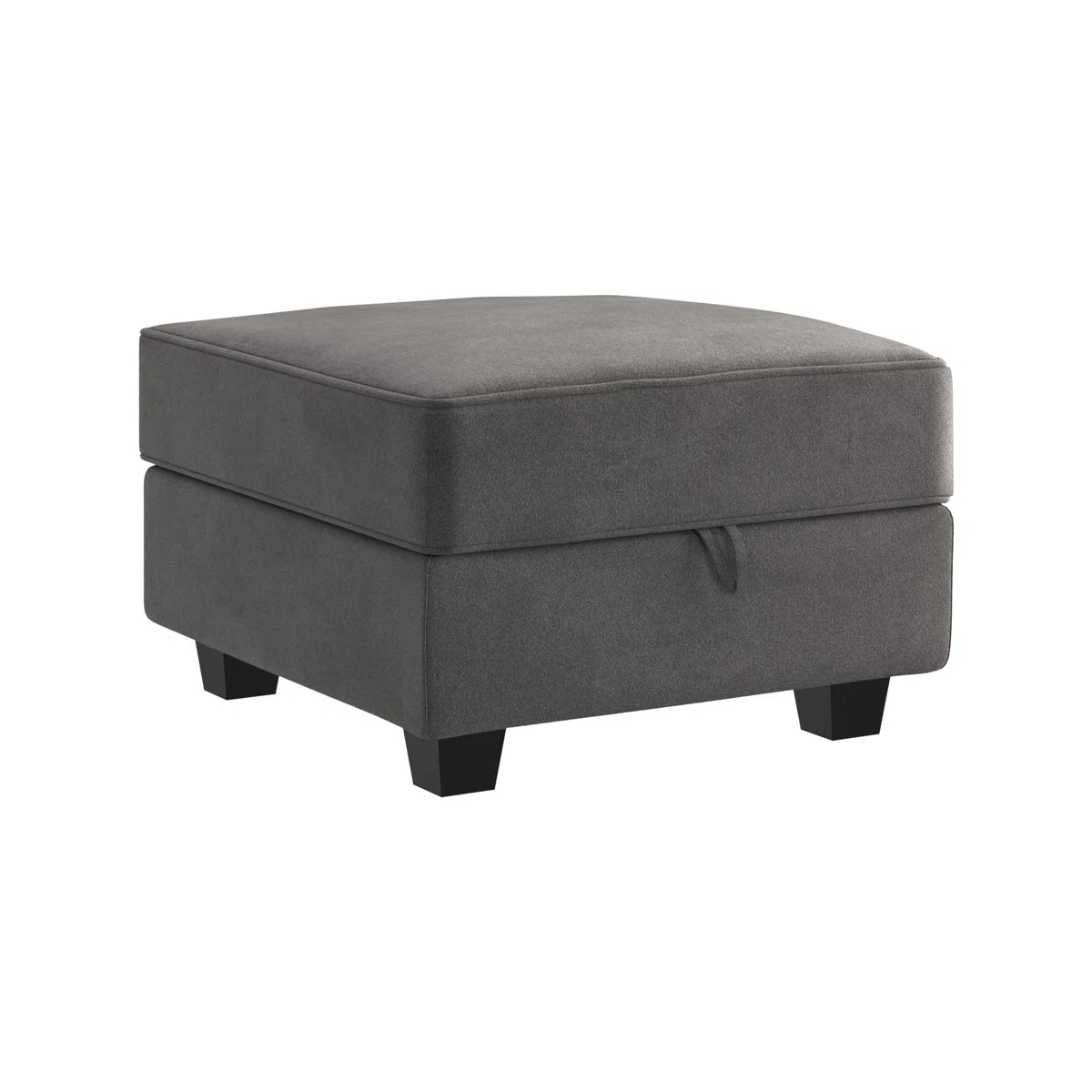 Livsey Velvet Ottoman - SHOWROOM ITEM