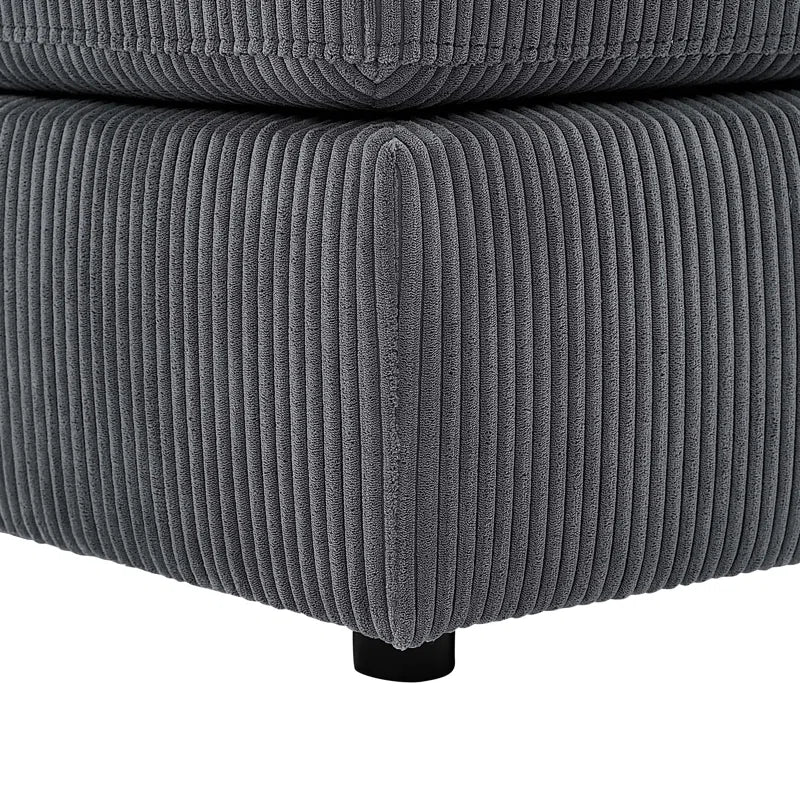 Loette 2 Piece Corduroy Sectional 2 Chaises SHOWROOM ONLY ITEM