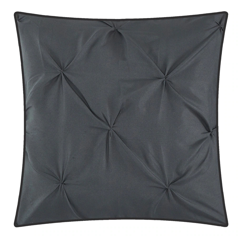 7-Piece Reversible Comforter Set - California King - Grey
