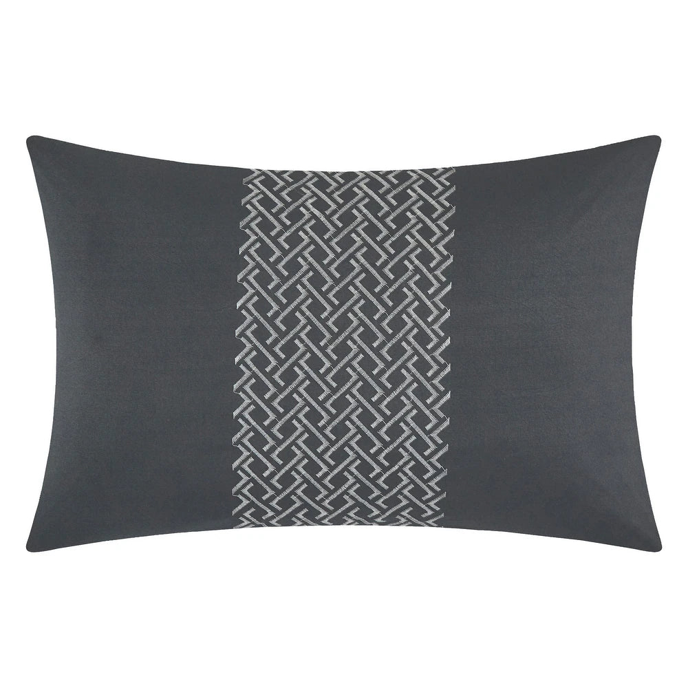 7-Piece Reversible Comforter Set - California King - Grey