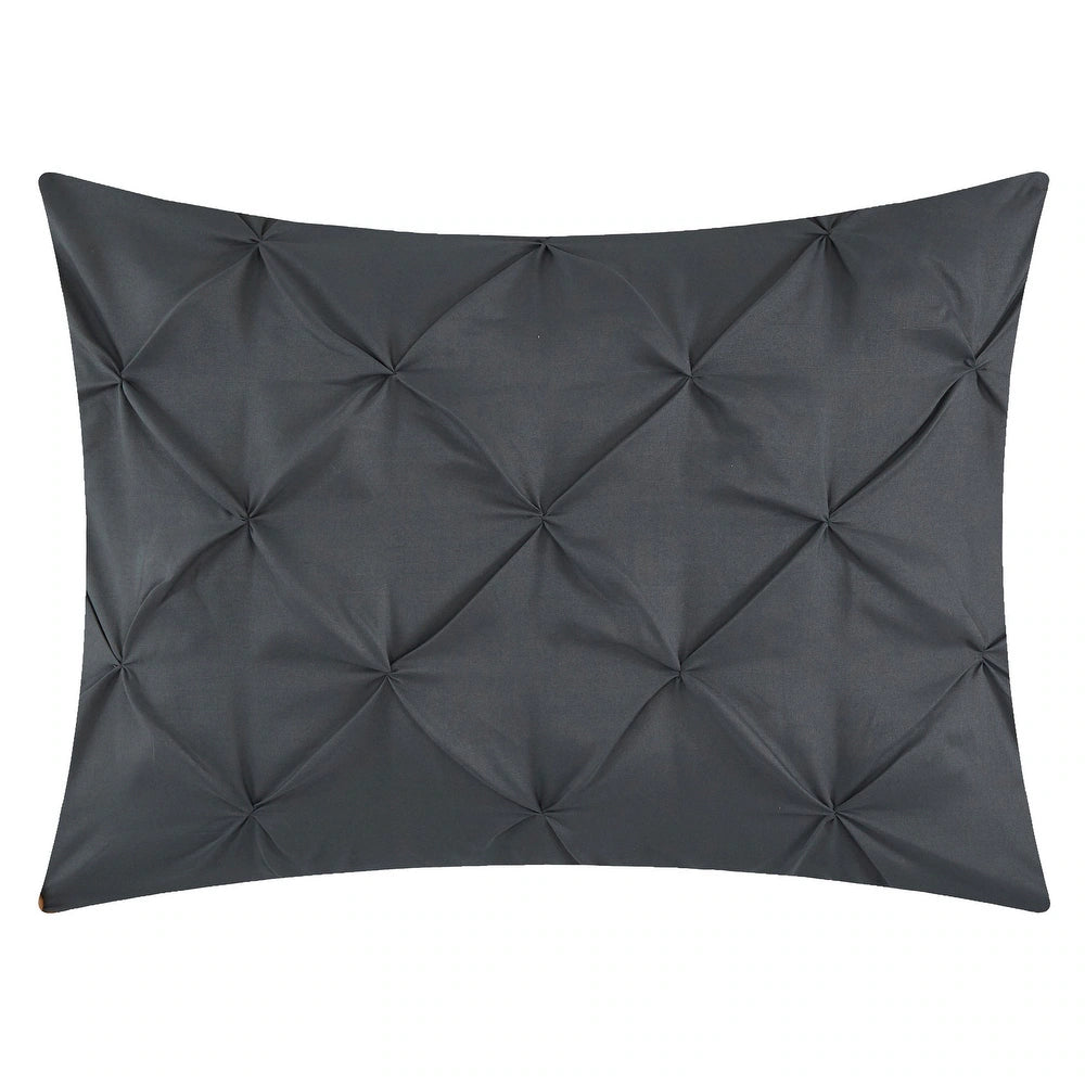 7-Piece Reversible Comforter Set - California King - Grey
