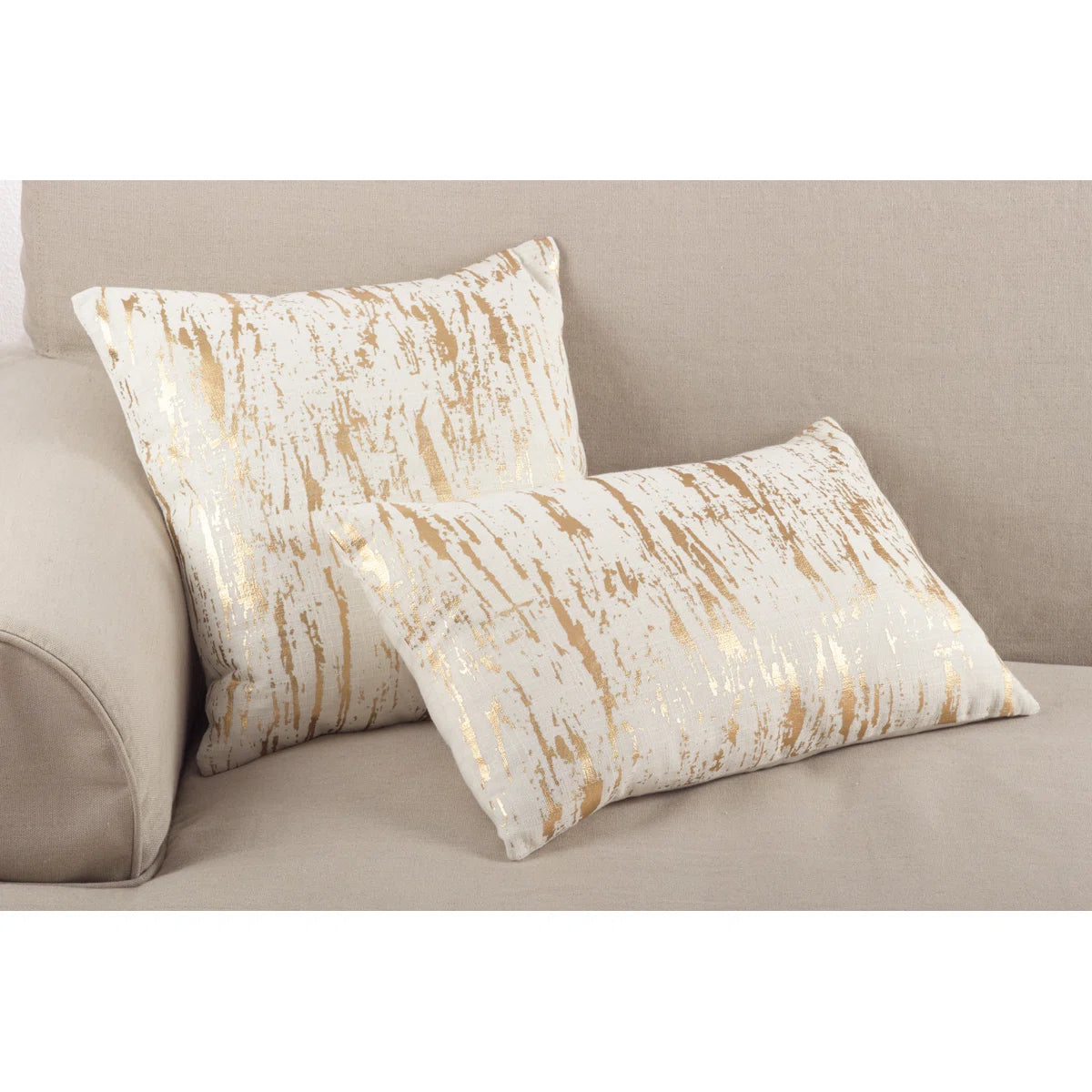 Loretta Abstract Square Cotton Pillow Cover Set of 2