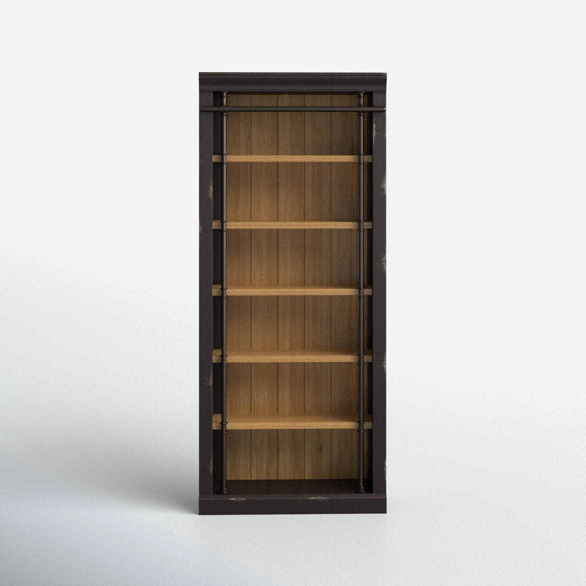 Lorna Bookcase - Aged Ebony/ Warm Honey SHOWROOM ITEM