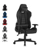 Black Loungie Macklin Faux Leather Comfortable Game Chair
