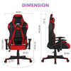 Black Loungie Macklin Faux Leather Comfortable Game Chair